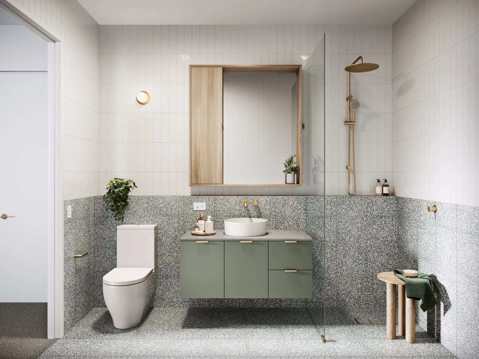 Keith Street, Hampton East. Render of an apartment bathroom.
